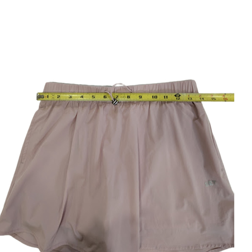 SET Active Pink Tennis Skort Athleisure Pilates Balletcore Workout Skirt M - Picture 8 of 10